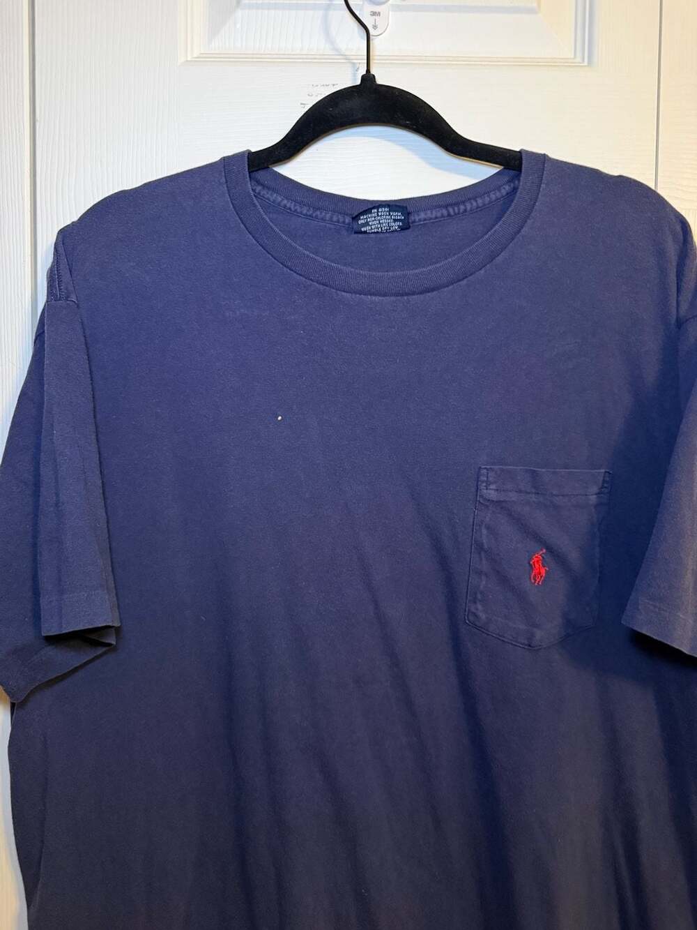 Polo Ralph Lauren Pocket T-Shirt Size L Navy Blue Cotton